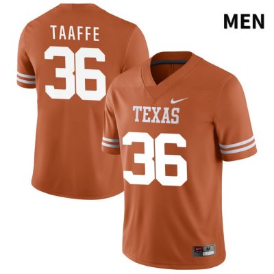 Texas Longhorns Men's #36 Michael Taaffe Authentic Orange NIL 2022 College Football Jersey VRM00P0L